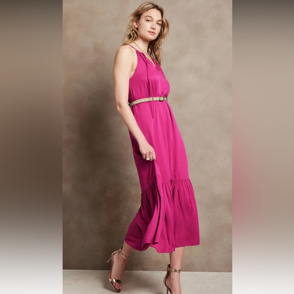 Halter Neck Maxi Dress - Tall Large